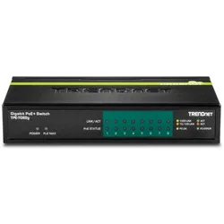 Trendnet TPE-TG82G 8-Port Switch Gigabit PoE+ (8 Ports), Netzwerk Switch, Schwarz