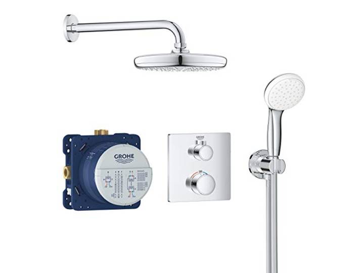 GROHE Kit encastré Grohtherm avec set de douche Tempesta 34729000 (Import Allemagne)