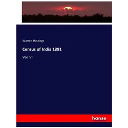 Census of India 1891, Fachbücher von Warren Hastings