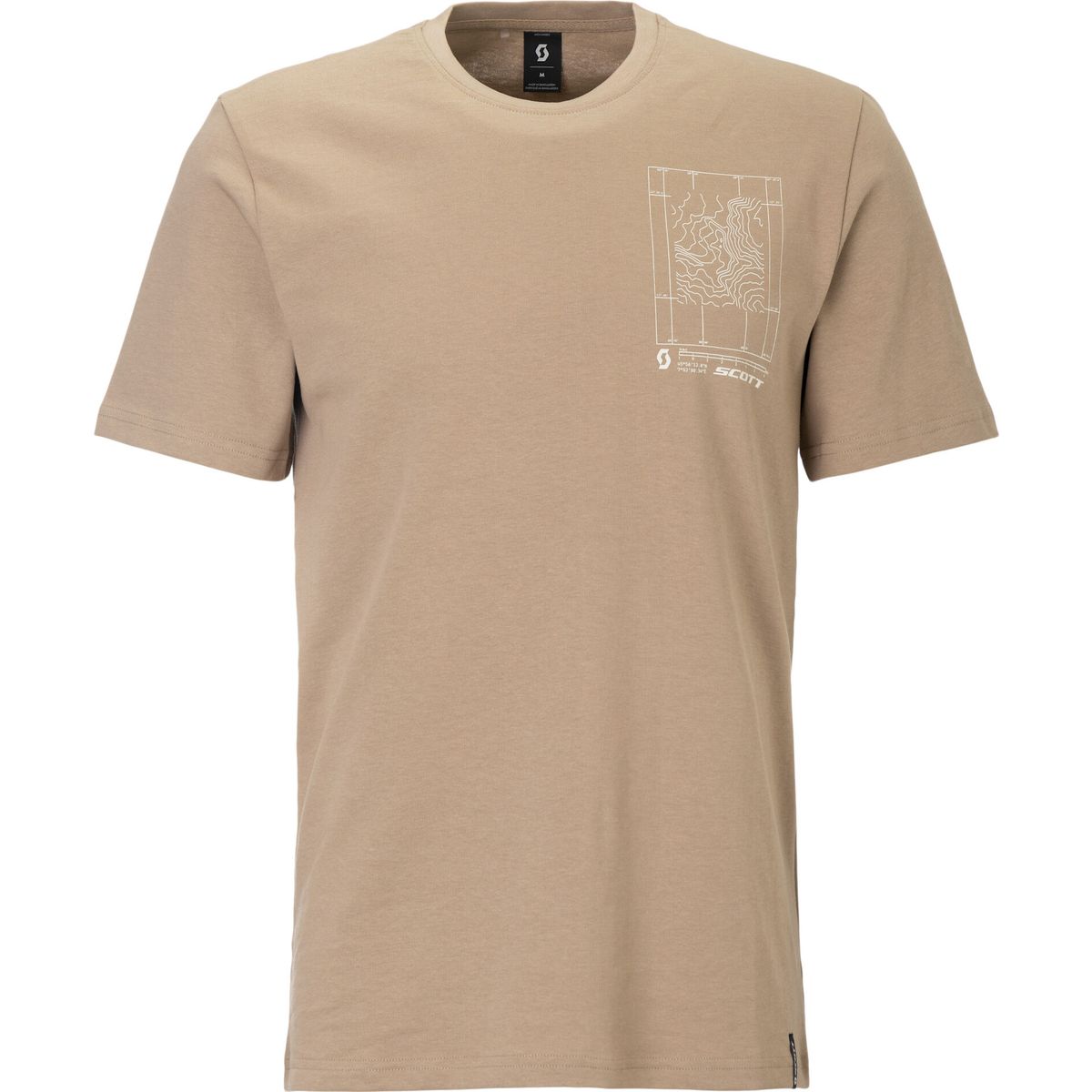 Scott Tee M's Casual SS toast beige (7989) XL 4247217989012