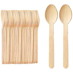 Holzlöffel Einweg - 16,5cm, natur: 2500 Stück