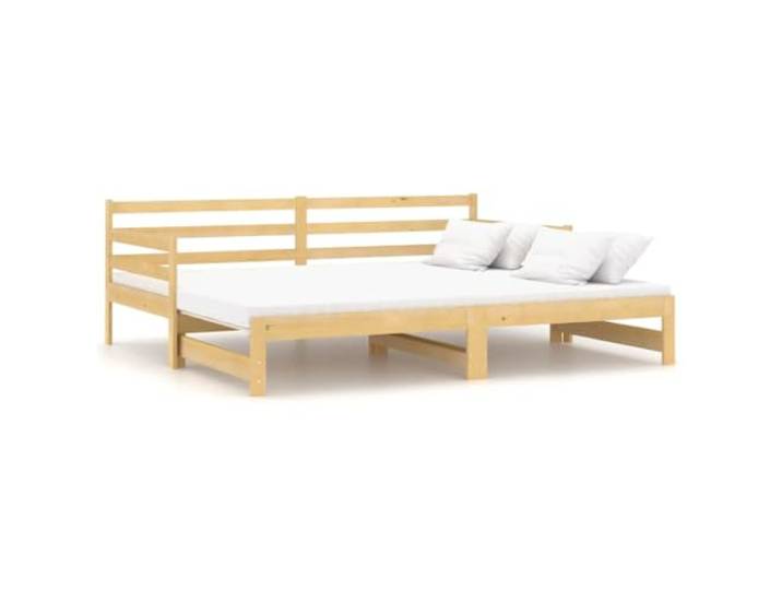 Makastle Tagesbett Ausziehbar Massivholz Kiefer 2X(90x200) cm Sofa & Bett