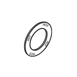 hansgrohe Scheibe Griff Axor Citterio 3-Loch 96759000 Waschtischarmatur Wandmodell warm chrom