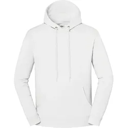 Fruit of the Loom Iconic Premium Hooded Sweat Unisex Hoodie mit CiCLO® Technologie, nachhaltig, weiß, M