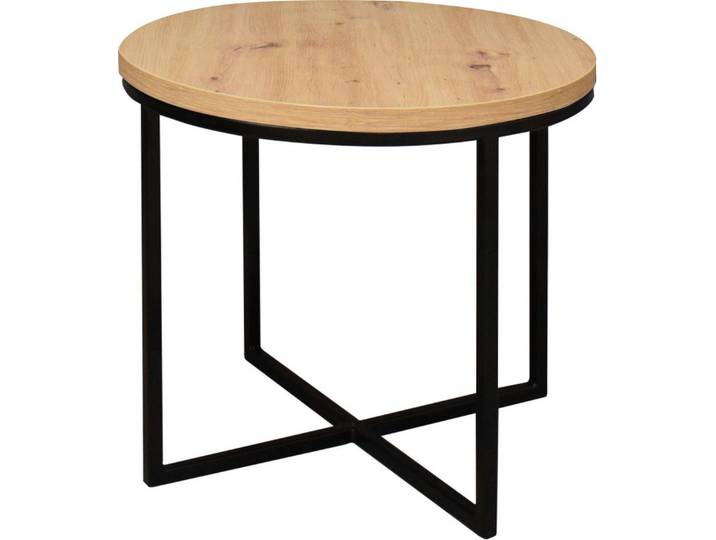 Mäusbacher Couchtisch Couchtisch rund, Couchtisch rund Durchmesser 60cm, Metallgestell