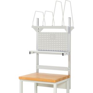 Rau System-Aufbau Komplettset 03, für Arbeitstisch/Werkbank mit Produktbreite 75cm