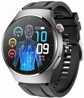 Inspired Deals MT200 AMOLED Smart Watch With Bluetooth Calling IP67 Fitness Tracker & Health Monitoring silver