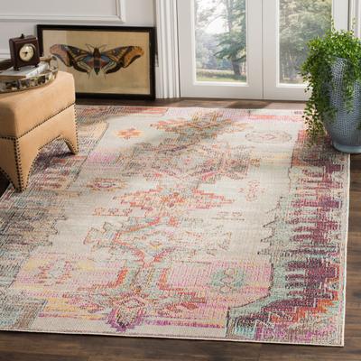 SAFAVIEH Crystal Macel Boho Distressed Rug