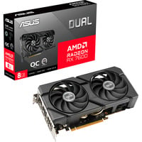 Radeon RX 7600 DUAL EVO OC, Grafikkarte schwarz, RDNA 3, GDDR6, 3x DisplayPort, 1x HDMI 2.1