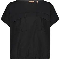 CMP Campagnolo, Damen, Sportshirt, Damen T-Shirt mit Taschen (XXL), Schwarz