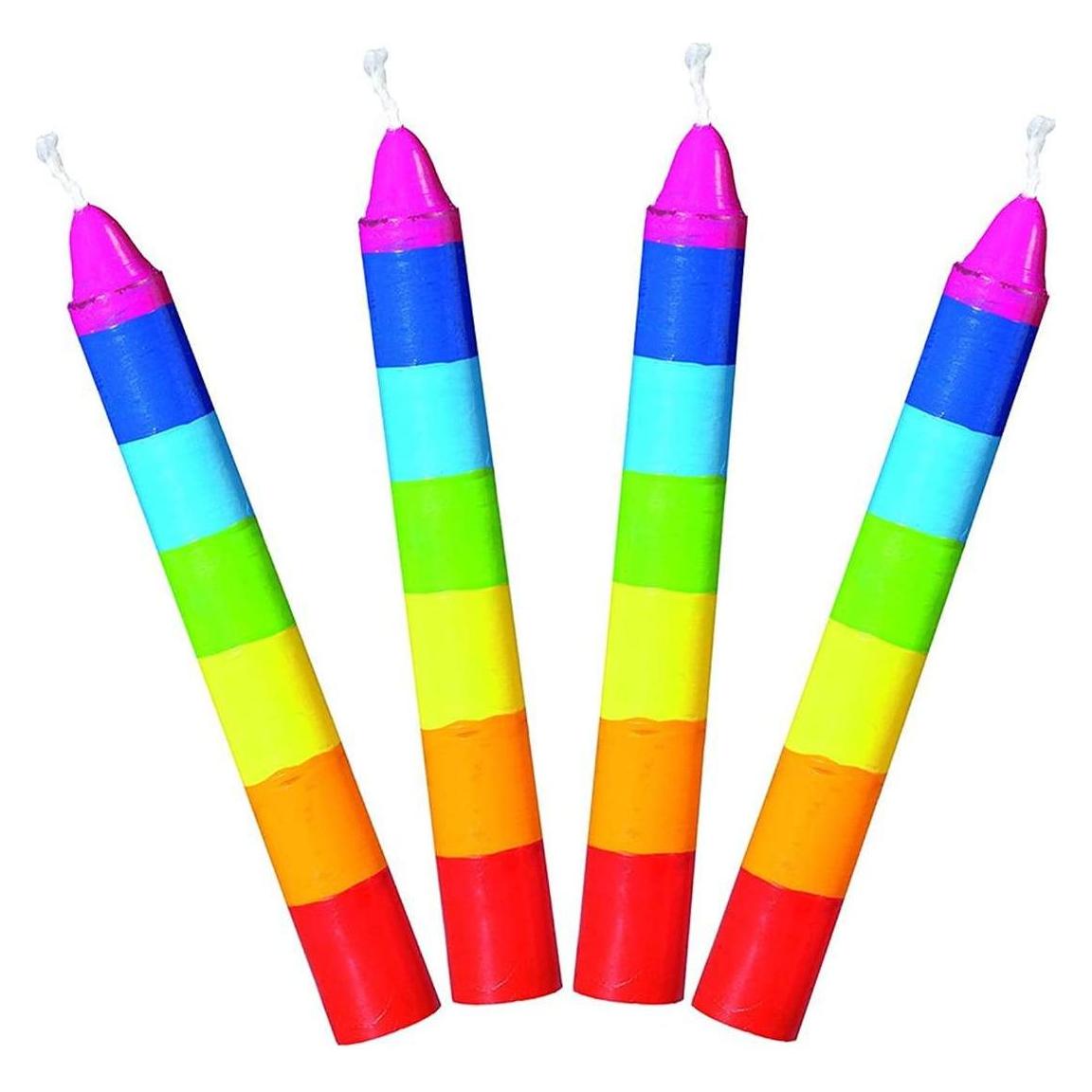 Goki Regenbogen Kerzen (10 Stk.) (60860)