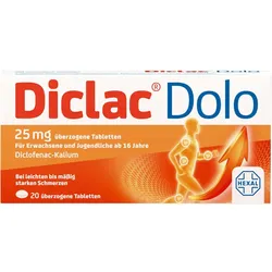 Diclac Dolo 25mg Überzogene Tabl. 20 ST