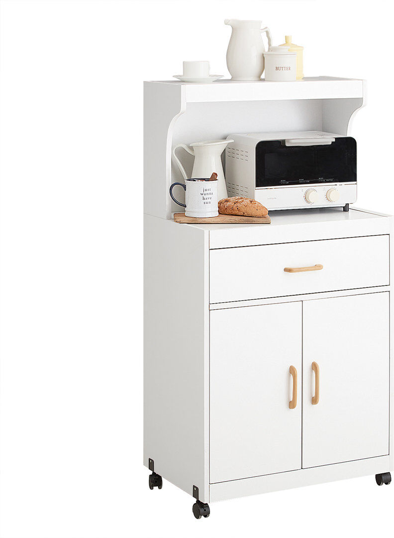 Brambly Cottage Cornelia 119 cm H Kitchen Unit without Appliances White 119cm H X 62cm W X 40cm D