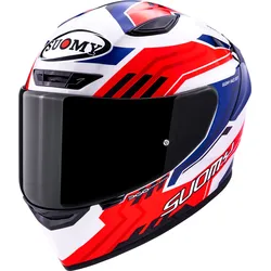 Suomy Track-1 Framework, Integralhelm - Weiß/Rot/Blau - S
