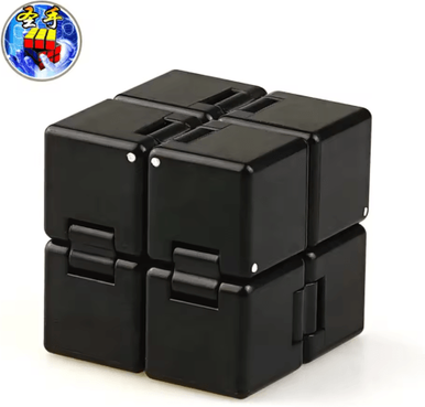 Inspire Picks MindFlex Infinity Magic Cube Anti Stress Fidget Puzzle For Creativity & Focus light Grey