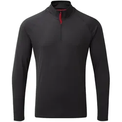Gill, Herren, Funktionsshirt, UV Tec L/S Zip Tee, Herren (S), Schwarz