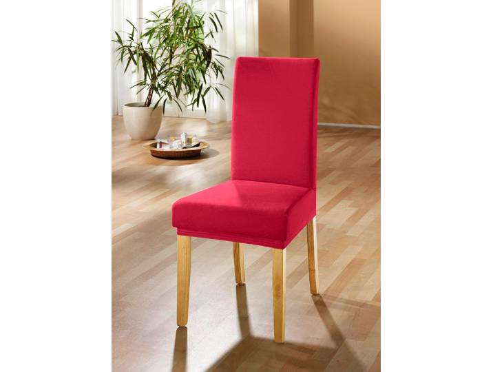 Stuhlbezüge für alle gängigen Stuhlformen, Rot, Größe 106 (Stuhlbezug)