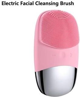Inspired Finds PureGlow Sonic Facial Cleansing Brush Deep Cleaning Electric Face Brush For Radiant, Healthy Skin pink