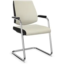 Sedus black dot Freischwinger - Era Futurist creme (CSE01) / Verchromt (100)