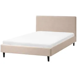 BETT mit Lattenrost 120/200 cm Beige Fitou