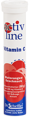 Dr.B.Scheffler Nachf. GmbH & Co. KG ACTIVLINE Vitamin C Blutorange Brausetabletten 80 g 08717269