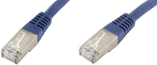 Econ connect F6TP0,5BL RJ45 Patchkabel CAT 6 S/FTP 0.50m Blau Paarschirm