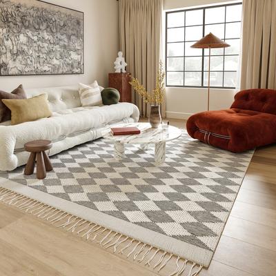 Nuloom Fractal Diamond Wool Area Rug