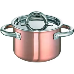 Schulte-Ufer Fleischtopf De Luxe i Kupfer, Pfanne + Kochtopf, Kupfer, Silber