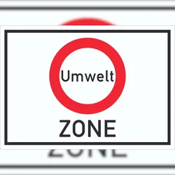 HB-Druck Umweltzone Symbol Schild A0 (841x1189mm)