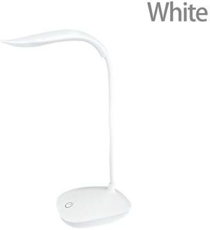 Combo Retail Shop LED Reading Desk Lamp, Portable Desk Lamp, USB Charging Table Light, Touch Dimming, Eye Protection Light For Room white