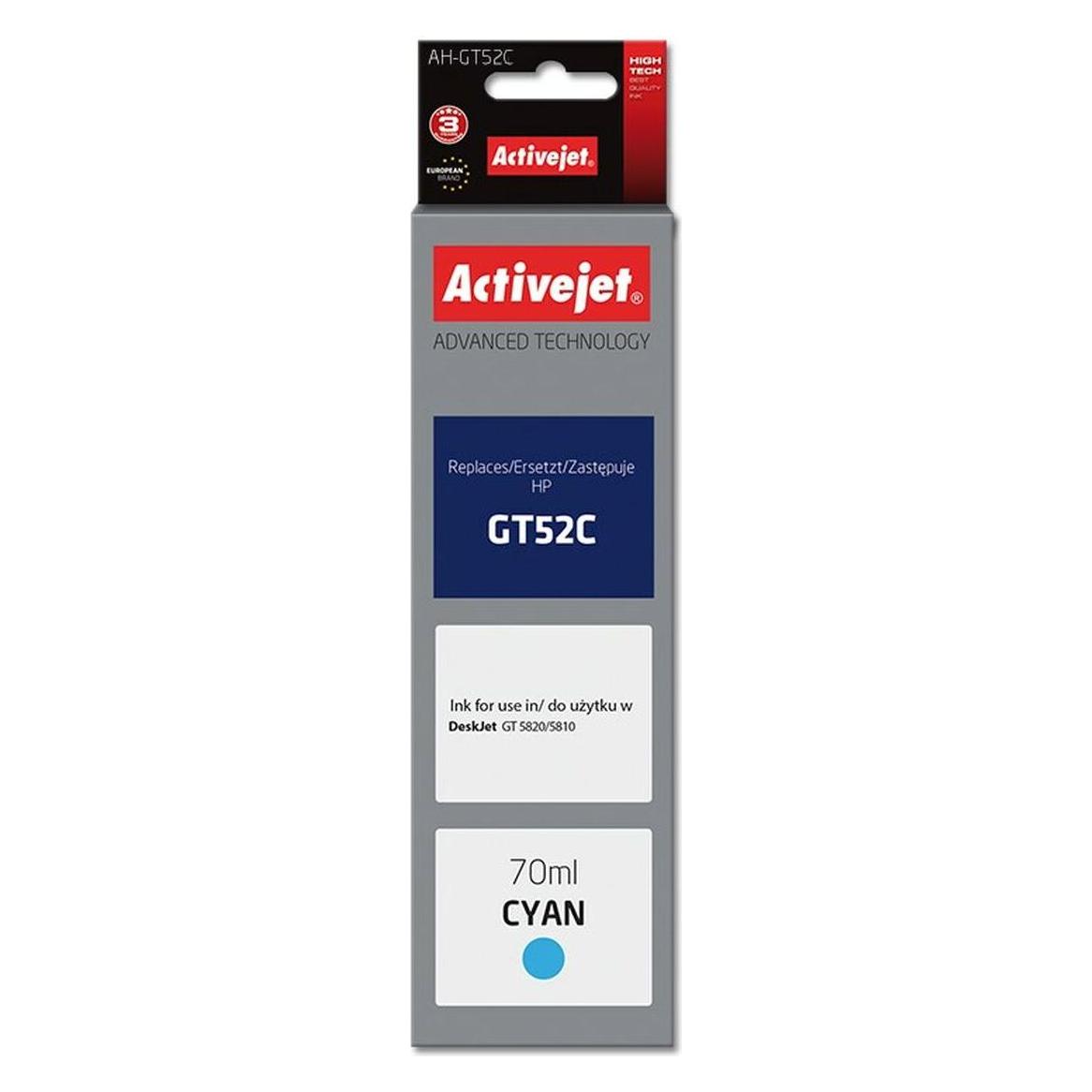 Activejet AH-GT52C  - Tinte auf Farbstoffbasis - Cyan - HP - Einzelpackung - H (C) (AH-GT52C)