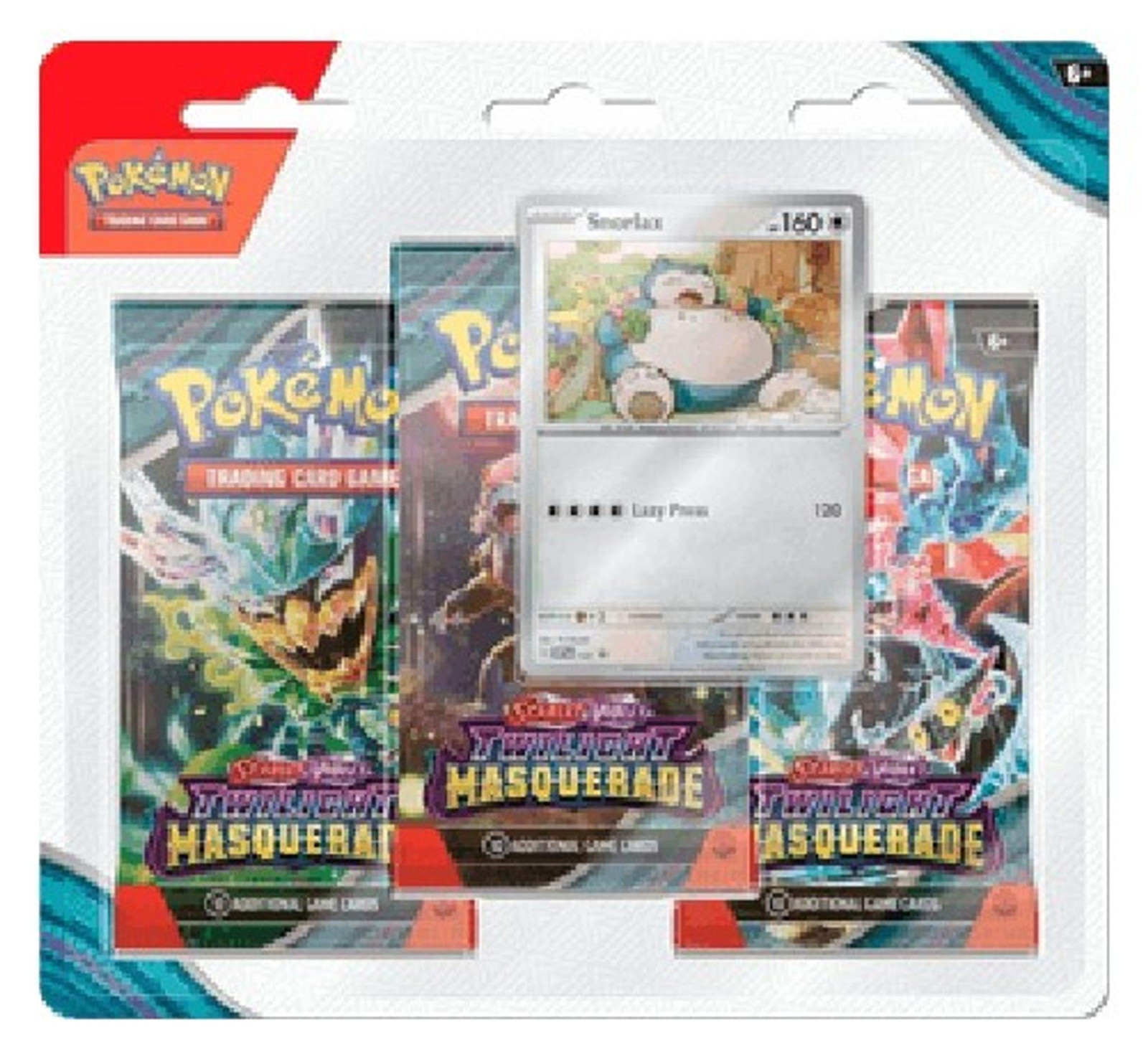 Pokemon Twilight Masquerade Snorlax 3-Pack Blister van The Pokemon Company