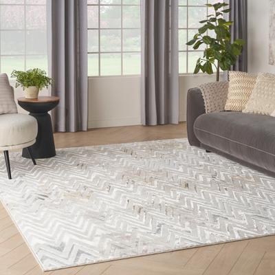 Nourison Glam Indoor Multicolored Chevron Area Rug