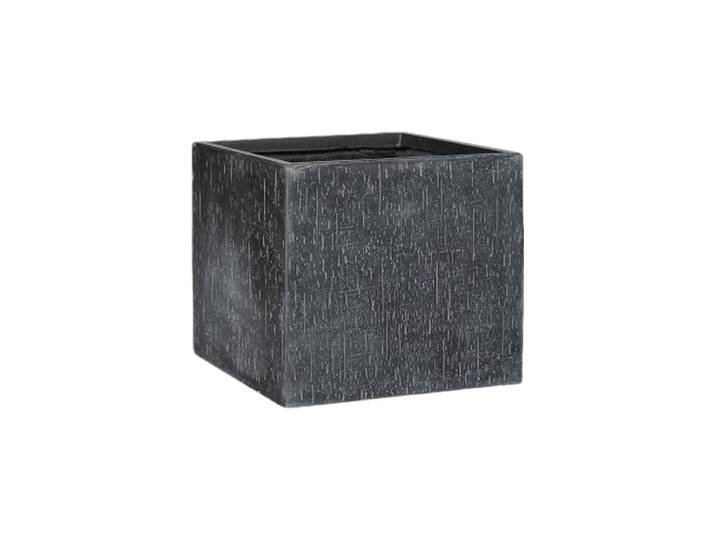 Hochwertiger In-/Outdoor Blumentopf „Raindrop Cube“ Anthrazit Baq Design