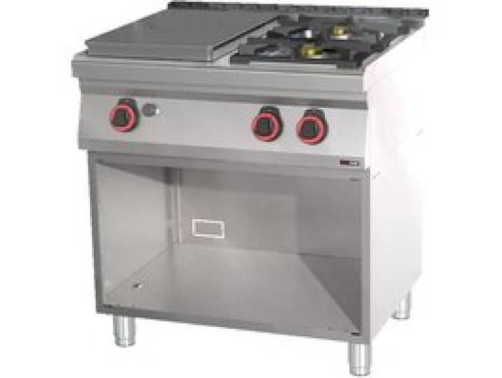 Fourneau Coup de Feu Gaz sur Meuble - STP 70 G - Redfox - l800- L1- P700- h900- Acier Inoxydable