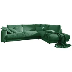ECKSOFA MADELINE Smaragdgrün Cord