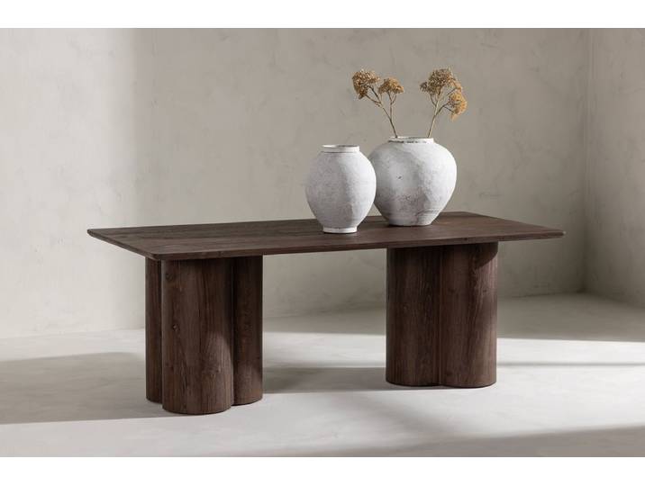 Couchtisch Aerona - in Holzoptik - Mokka - Luxusbetten24
