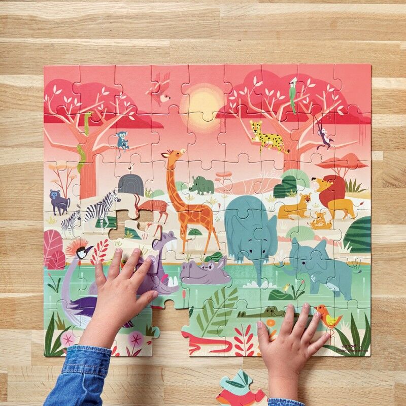 Puzzle La Réserve Animalière 54 pcs - Janod
