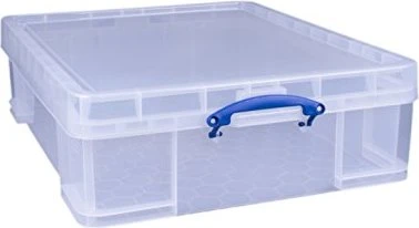 Really Use Box Useful Box Aufbewahrungsbox 70 Liter, transparent