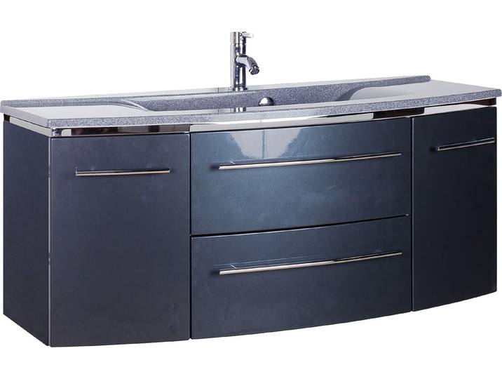Waschtisch SAPHIR 3040 , grau (anthrazit, anthrazit), B:122cm H:90cm T:48cm, Waschtische, Waschtisch, Breite 122 cm