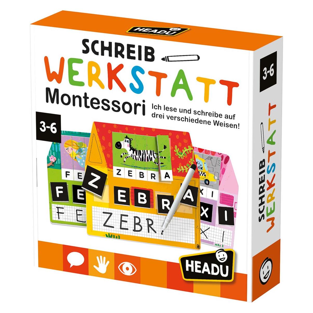 Headup Games Headu - Schreibwerkstatt Montessori (Deutsch, 3 - 6 Jahre) (DE52484)