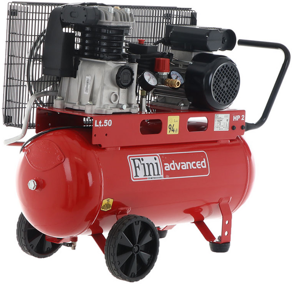Fini Advanced MK 102-50-2M - Compresseur d'air électrique monophasé à courroie - Moteur 2 CV - 50 L