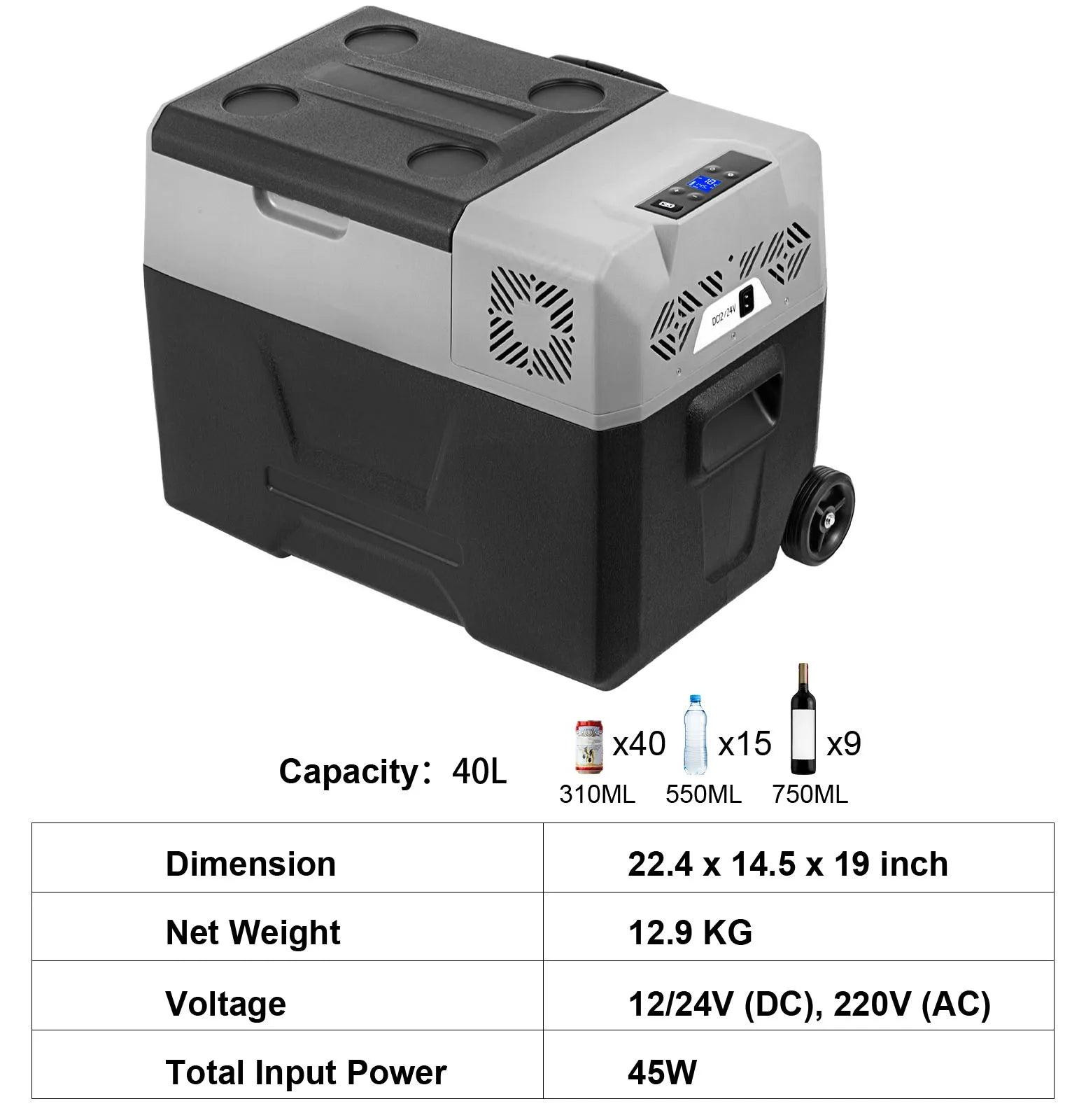 Selius Mobiele Koelbox - Draagbare Compressor Koelbox voor Reizen
