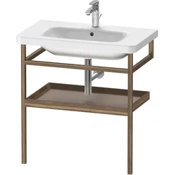 Duravit Möbel-Accessoires Handtuchhalter mit Ablage DuraStyle 9882, 740x440mm, DS988204377, Farbe: Basalt Matt / Nussbaum Massiv