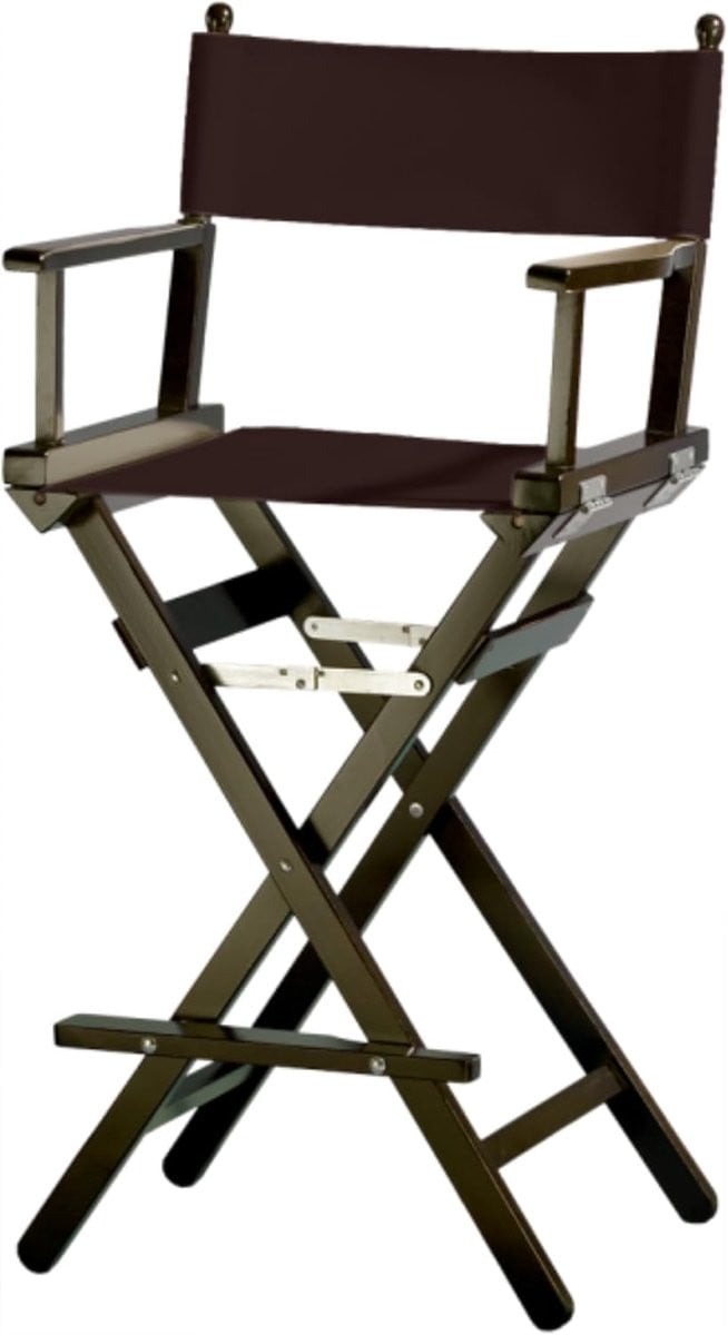 Professionele regisseursstoel en make-up kruk - Zwart - Zithoogte: 76 cm