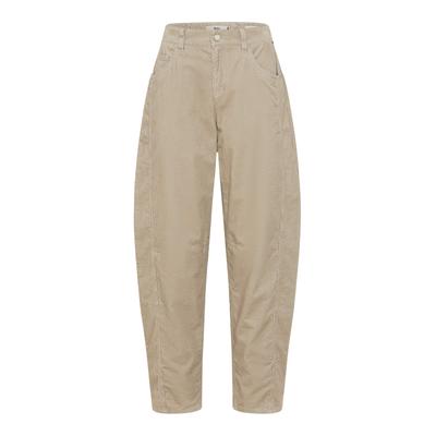 5-Pocket-Hose BRAX "Style MEGAN S", Damen, Gr. 34, Normalgrößen, beige (ecru), Web, 100% Baumwolle, Hosen 5-Pocket-Hose, Cord: Five-Pocket-Hose im Barrel Fit