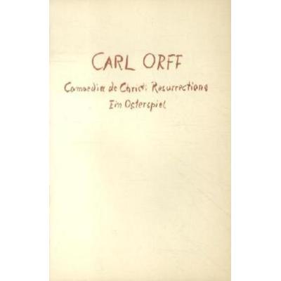 Comoedia de Christi Resurrectione, Geheftet von , Schott Music, 978-3-7957-3635-4