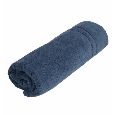 Duschtuch WEWO FASHION "9518DT", blau (jeans), B:70cm L:140cm, Frottee, Frottee, Handtücher, saugstark