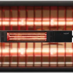 Sunred Terrassenheizer Fortuna Ultra Wandmodell Schwarz 1500 Watt