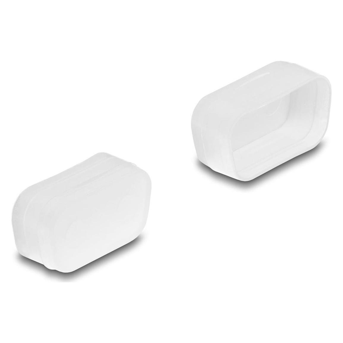Delock Staubschutz für D-Sub 9 / D-Sub 15 VGA Stecker 2 Stück transparent (67120)
